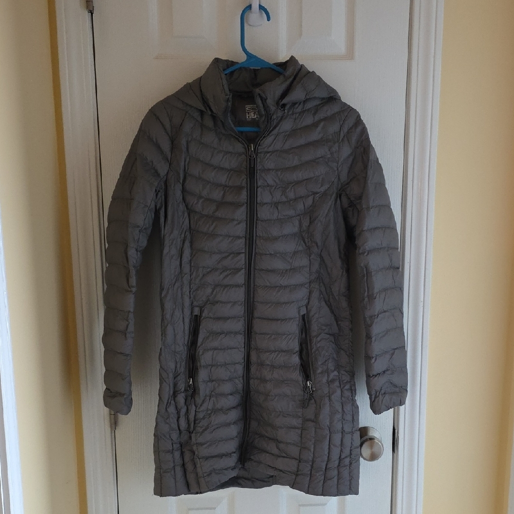 32 Degrees HEAT packable down Jacket Gray Size Extra Small